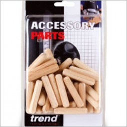 Wooden Dowels 6mm x 30mm pack 500 Trend DWL/1/500